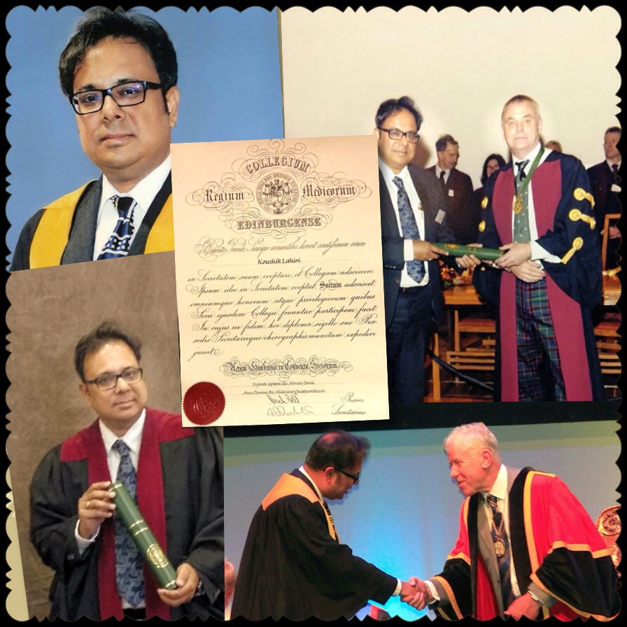 Dr. Koushik Lahiri Academic Fellowships and memberships after postgraduation